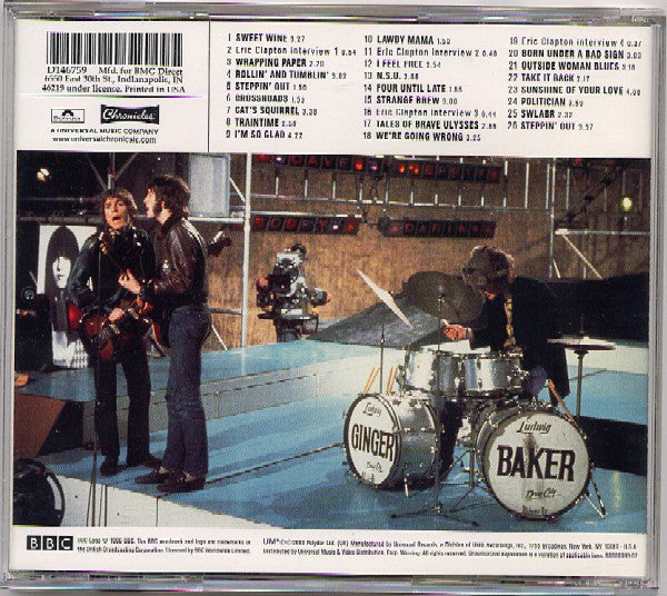 Cream (2) : BBC Sessions (CD, Album, Club)