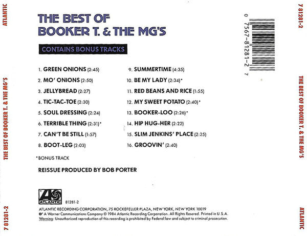 Booker T & The MG's : The Best Of Booker T & The MG's (CD, Comp, RE)