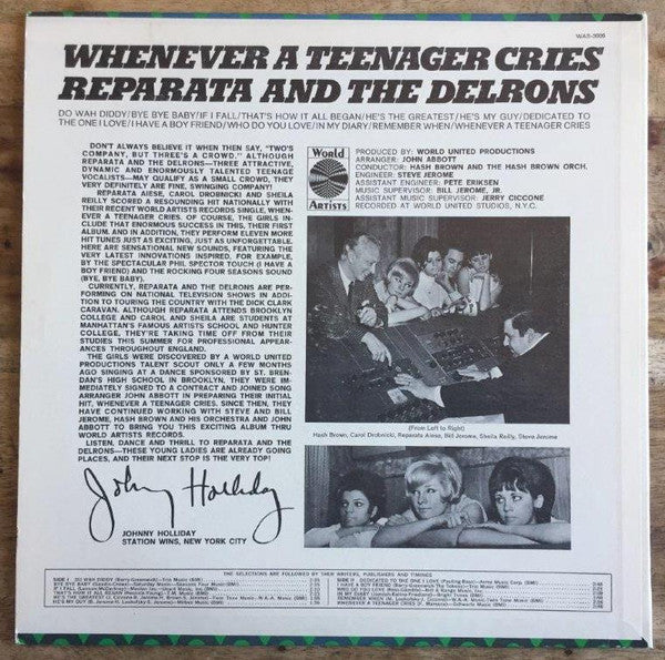Reparata And The Delrons : Whenever A Teenager Cries (LP, Album)