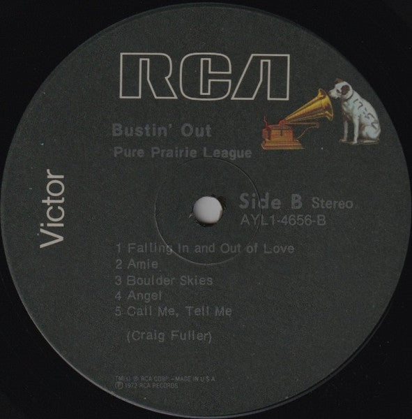 Pure Prairie League : Bustin' Out (LP, Album, M/Print, RE, Ind)