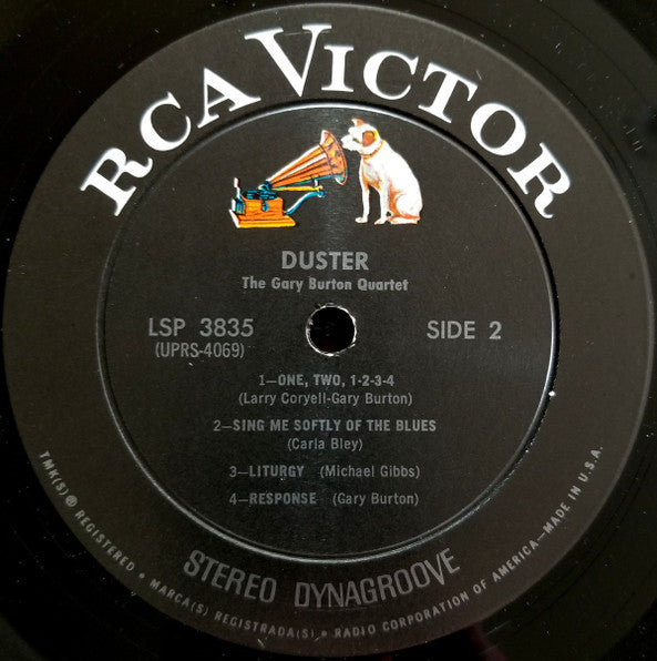 The Gary Burton Quartet* : Duster (LP, Album, Roc)