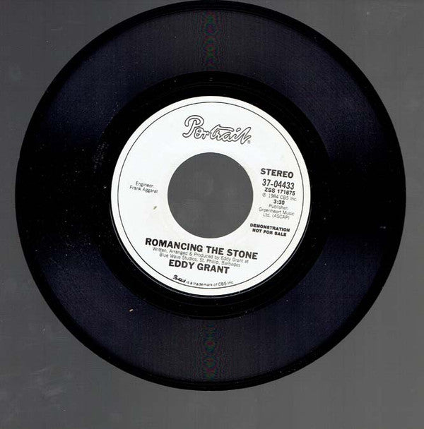 Eddy Grant : Romancing The Stone (7", Single, Promo, Styrene, Pit)