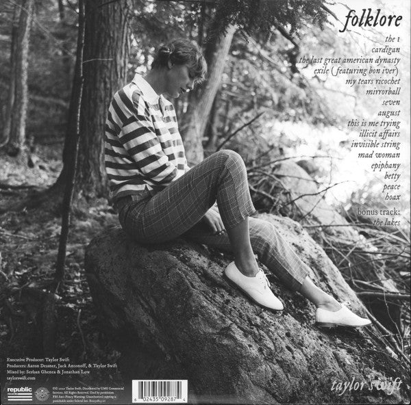 Taylor Swift : Folklore (2xLP, Album, RE, RP, Red)