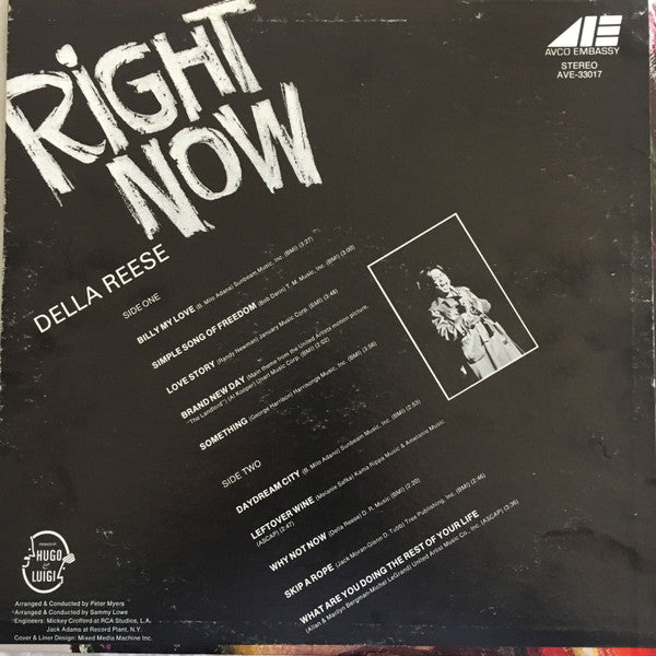 Della Reese : Right Now (LP)
