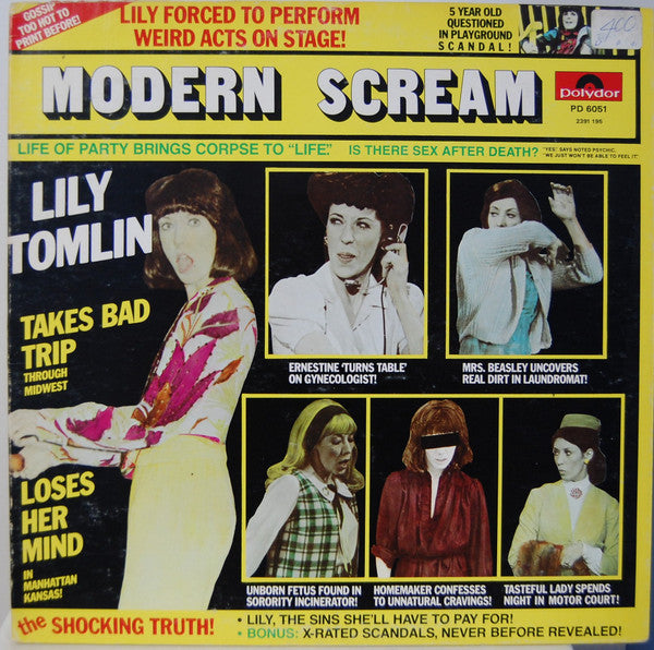 Lily Tomlin : Modern Scream (LP, Album, Mon)