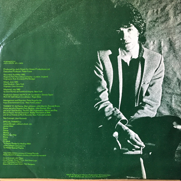 Jack Green : Humanesque (LP, Album)