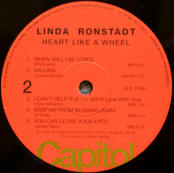 Linda Ronstadt : Heart Like A Wheel (LP, Album, Ltd, Num, RE, RM, 180)