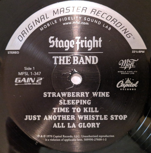 The Band : Stage Fright (LP, Album, Ltd, Num, RE, RM, S/Edition, 180)