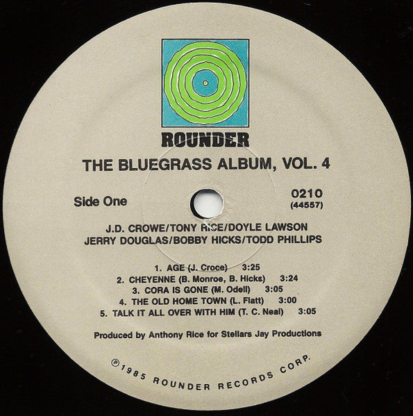 Bluegrass Album Band Feat. J.D. Crowe / Tony Rice / Doyle Lawson / Jerry Douglas / Bobby Hicks / Todd Phillips : The Bluegrass Album Volume Four (LP, Album)