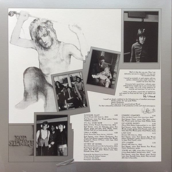 Rod Stewart : Gasoline Alley (LP, Album, RE, RM, Gat)