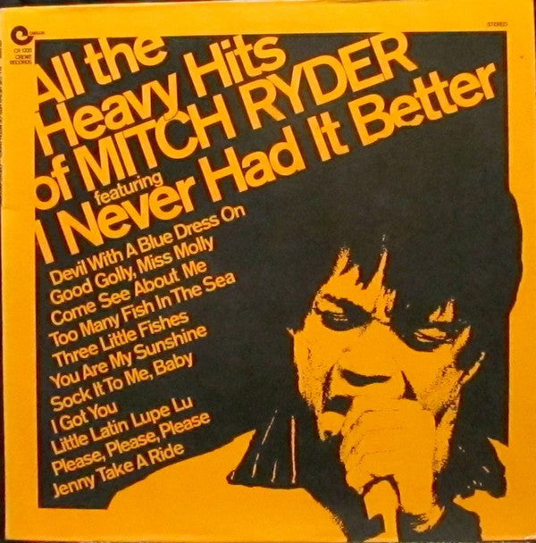 Mitch Ryder : All The Heavy Hits Of Mitch Ryder (LP, Comp)