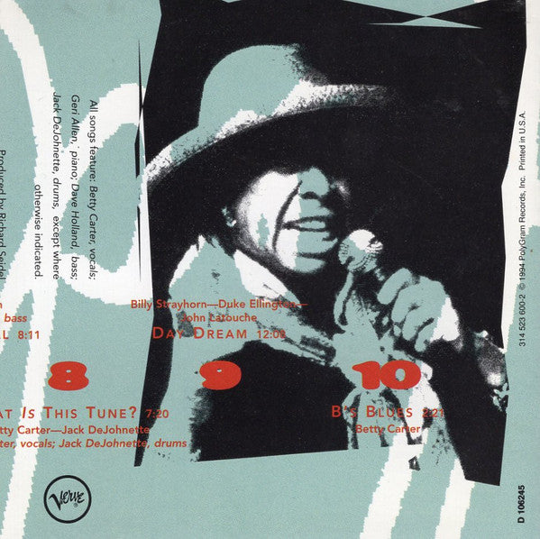 Betty Carter : Feed The Fire (CD, Album, Club, BMG)