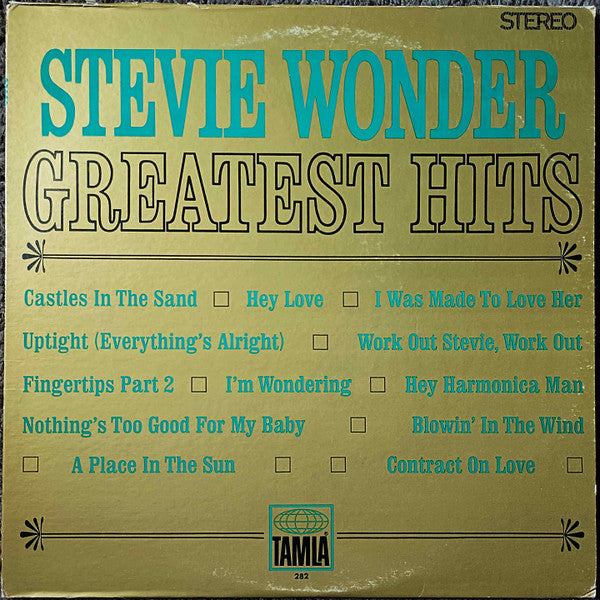 Stevie Wonder : Greatest Hits (LP, Comp, Ter)
