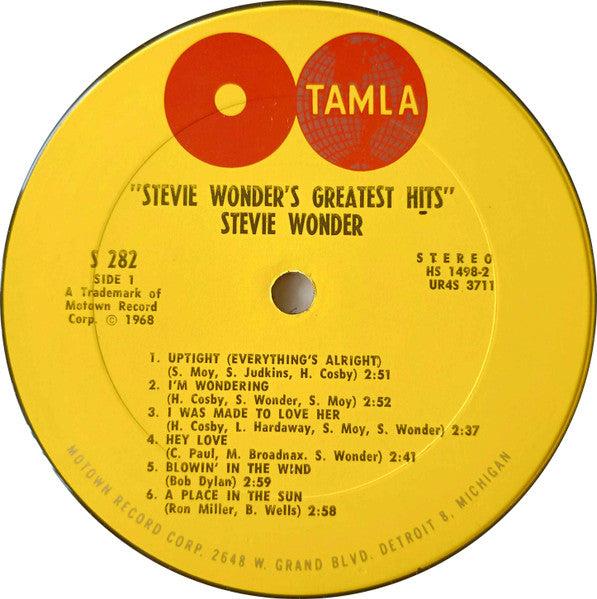 Stevie Wonder : Greatest Hits (LP, Comp, Ter)