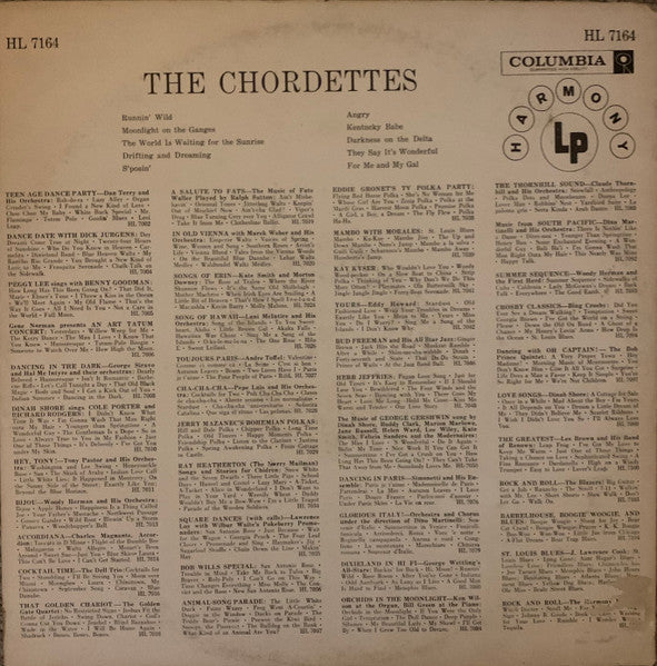 The Chordettes : Drifting And Dreaming (LP, Album, Mono, Styrene)