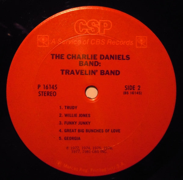 The Charlie Daniels Band : Travelin' Band (LP, Comp)