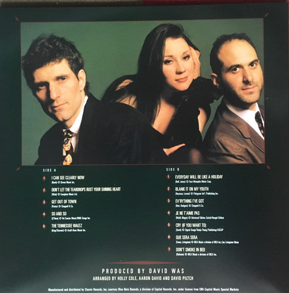Holly Cole Trio : Don't Smoke In Bed (LP, Album, QUI)