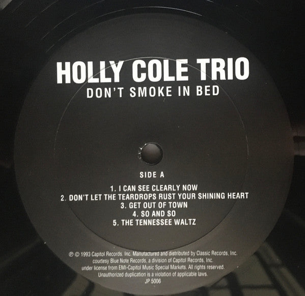 Holly Cole Trio : Don't Smoke In Bed (LP, Album, QUI)