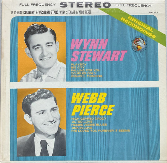 Wynn Stewart / Webb Pierce : In Person: Country & Western Stars Wynn Stewart  & Webb Pierce (LP, Comp)