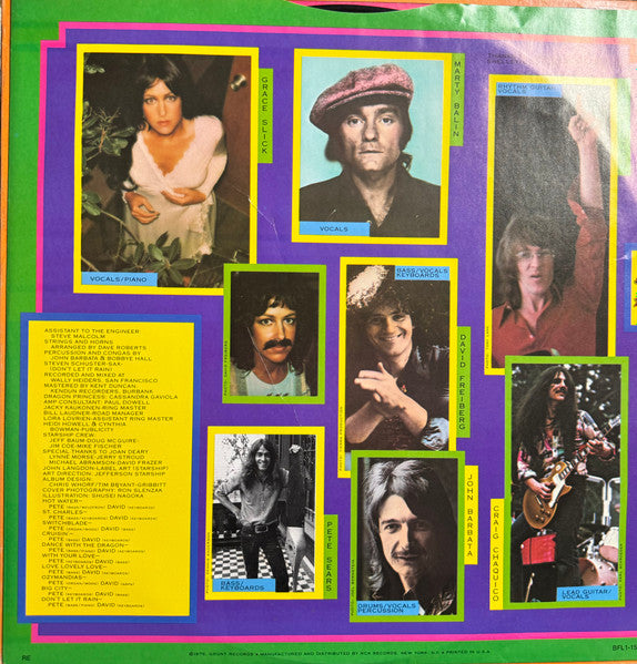 Jefferson Starship : Spitfire (LP, Album, Ind)