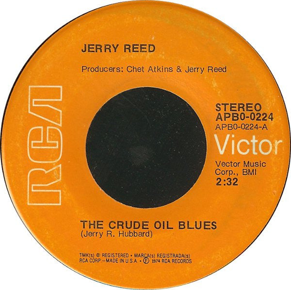 Jerry Reed : The Crude Oil Blues (7")