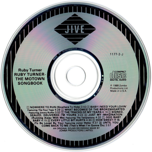 Ruby Turner : The Motown Songbook (CD, Album)
