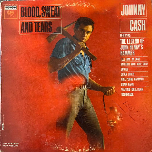 Johnny Cash : Blood, Sweat And Tears (LP, Album, Mono)