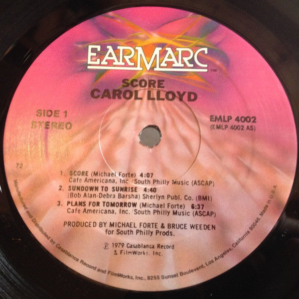 Carol Lloyd : Score (LP, Album, 72)