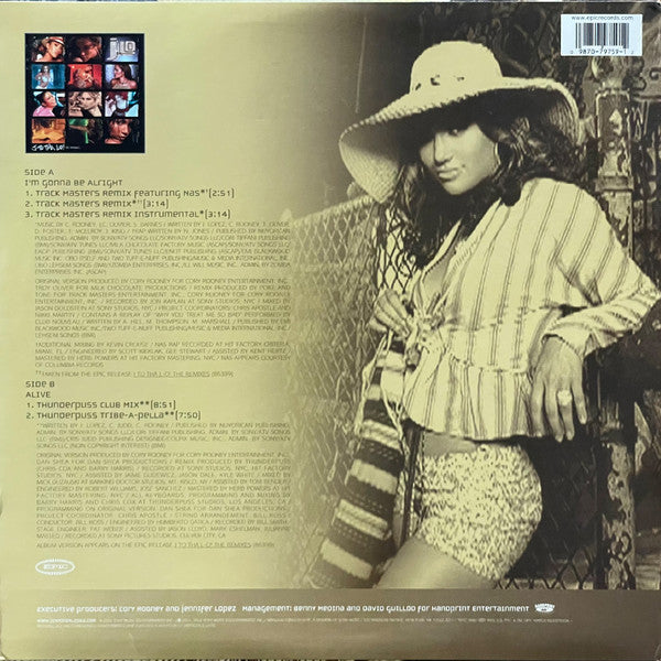 Jennifer Lopez : I'm Gonna Be Alright (Track Masters Remix) (12")