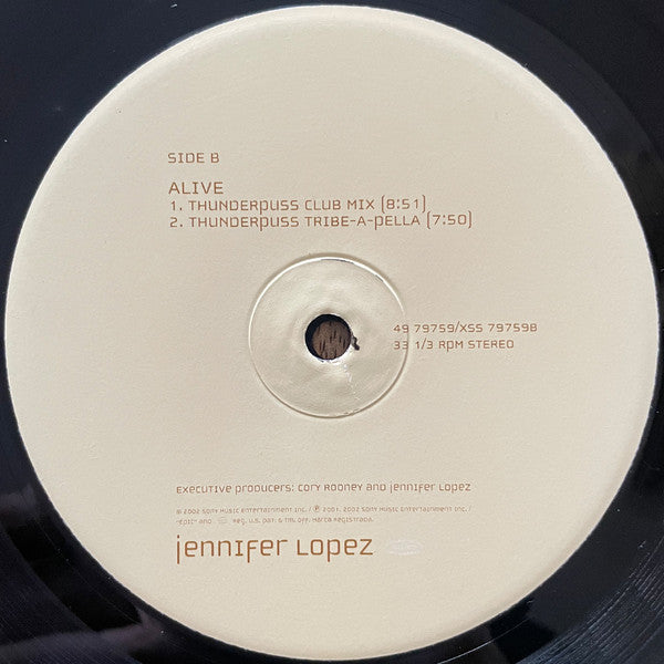 Jennifer Lopez : I'm Gonna Be Alright (Track Masters Remix) (12")