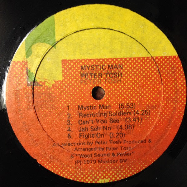 Peter Tosh : Mystic Man (LP, Album, RP)