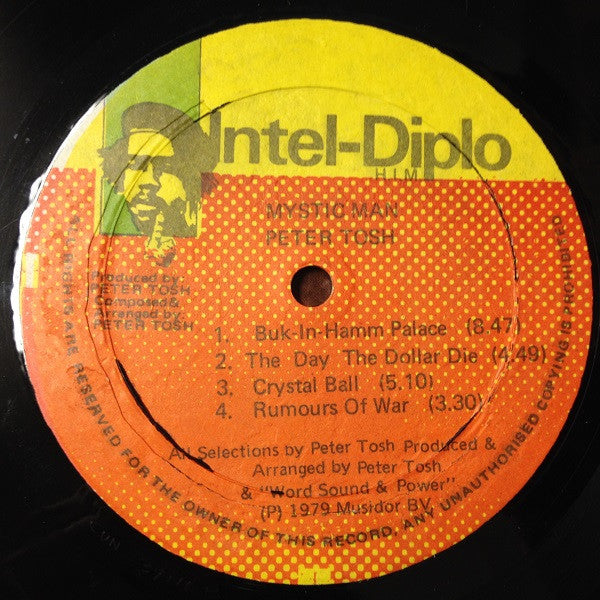 Peter Tosh : Mystic Man (LP, Album, RP)