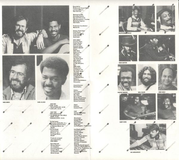 Bob James & Earl Klugh : One On One (CD, Album, RE)