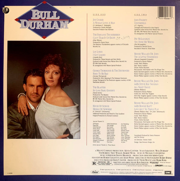 Various : Bull Durham, Original Motion Picture Soundtrack (LP, Album)
