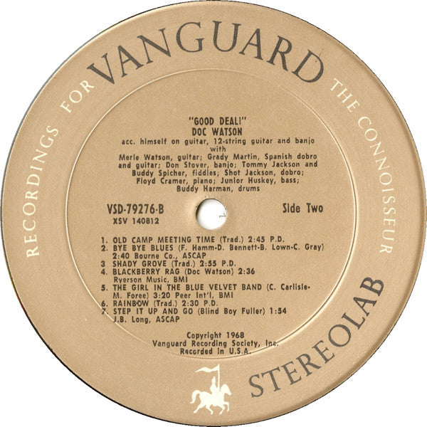 Doc Watson : Good Deal! Doc Watson In Nashville (LP, Album, Ste)
