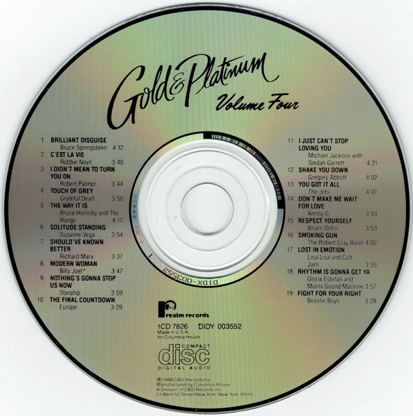 Various : Gold & Platinum Volume Four (CD, Comp, Club)