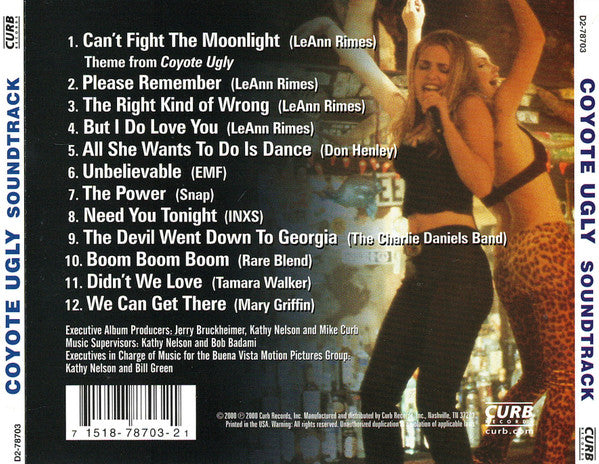 Various : Coyote Ugly (Soundtrack) (CD, Comp, WMO)