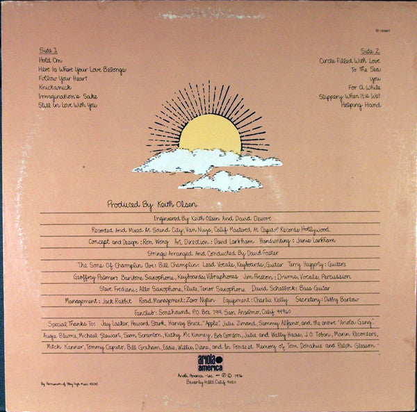 The Sons Of Champlin : A Circle Filled With Love (LP, Album, Jac)