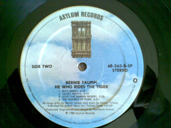 Bernie Taupin : He Who Rides The Tiger (LP, Album)