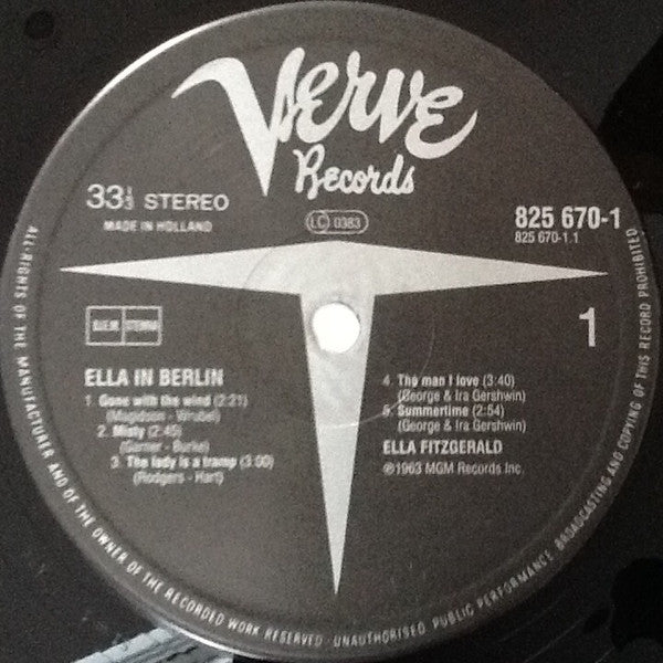 Ella Fitzgerald : Mack The Knife - Ella In Berlin (LP, Album, RE)
