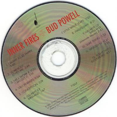 Bud Powell : Inner Fires -  The Genius Of Bud Powell (CD, Album, RE)
