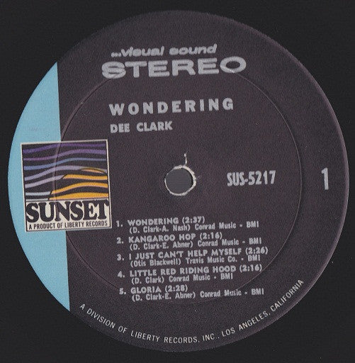 Dee Clark : Wondering (LP, Album, Comp)