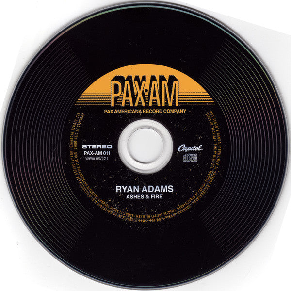 Ryan Adams : Ashes & Fire (CD, Album, Gat)