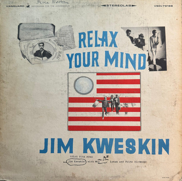 Jim Kweskin : Relax Your Mind (LP, Album, Roc)