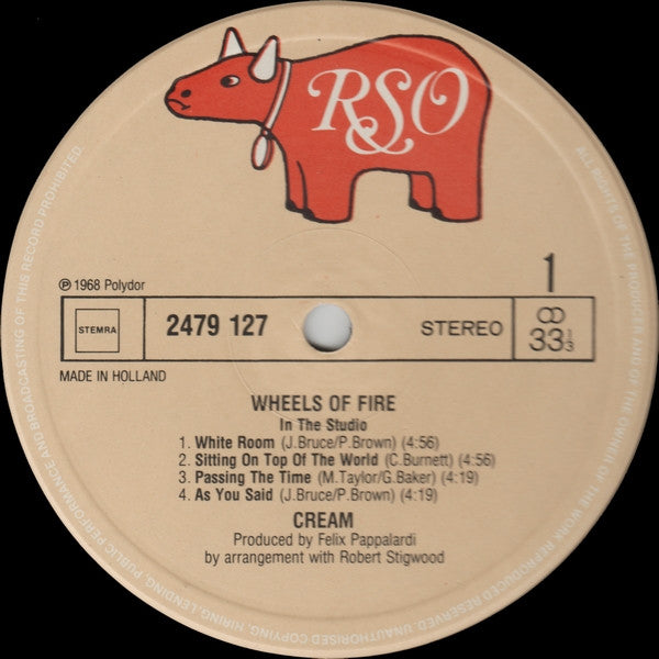 Cream (2) : Wheels Of Fire (2xLP, Album, RE)