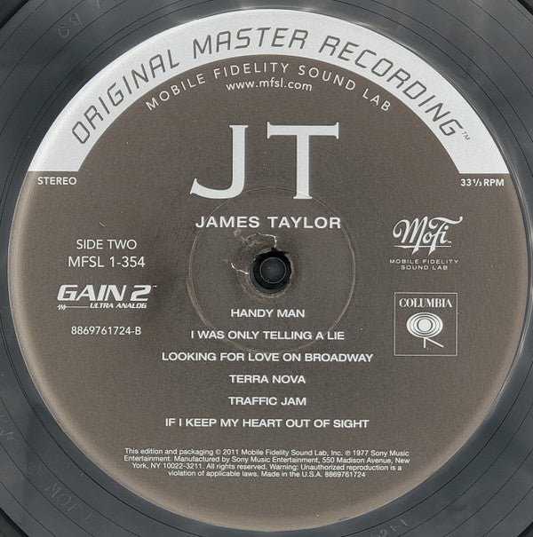James Taylor (2) : JT (LP, Album, Ltd, Num, RE, RM, 180)