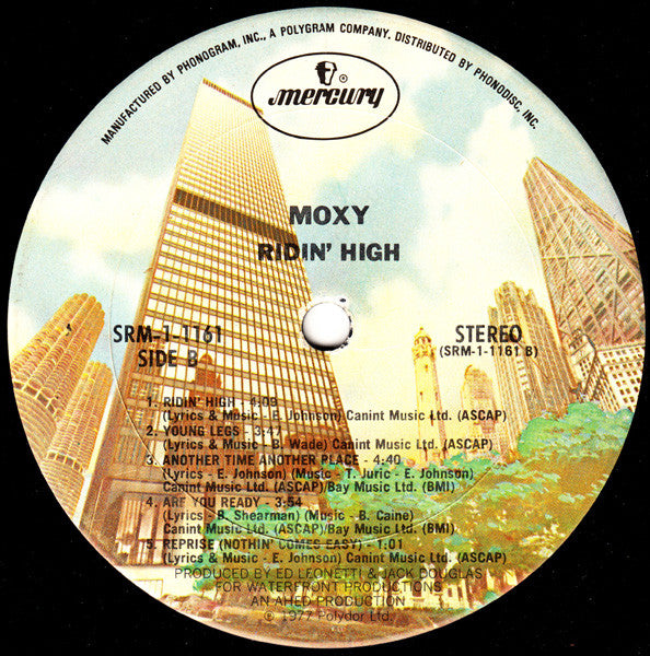 Moxy (2) : Ridin' High (LP, Album, San)
