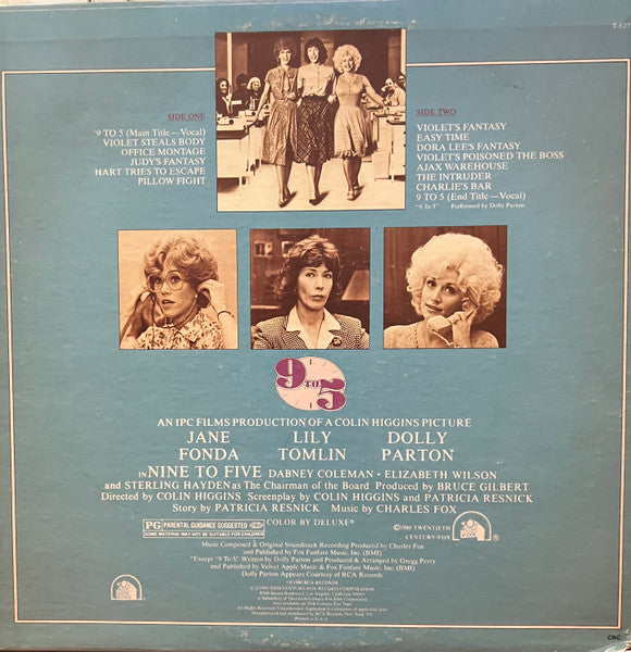 Charles Fox : "9 To 5" (Original Soundtrack Recording) (LP, Album, Club, CRC)