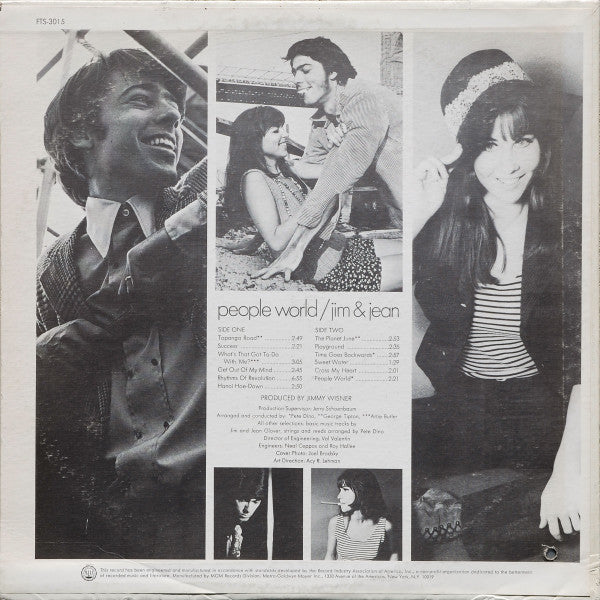 Jim & Jean : People World (LP, Album, MGM)