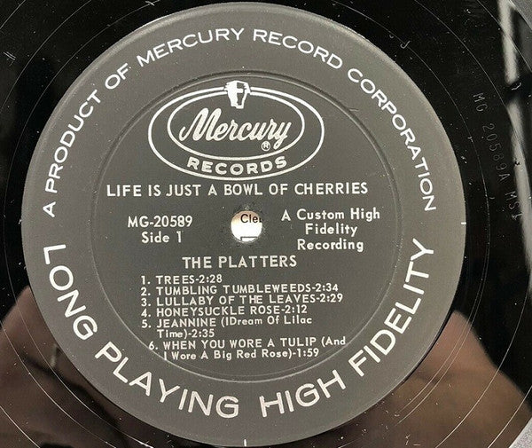 The Platters : Life Is Just A Bowl Of Cherries! (LP, Album, Mono)